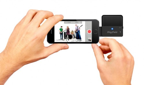 iPhone、iPadのビデオ撮影、レコーディングで使える24-bitデジタル・ステレオ・マイク iRig Mic Field
