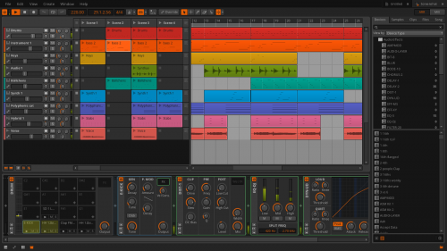 Bitwig Studio arranger