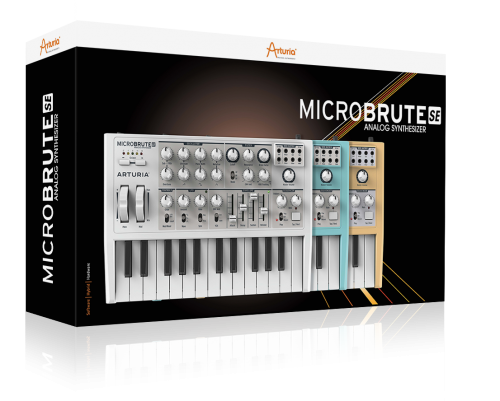 コンパクトなミニ鍵盤アナログシンセサイザーMICROBRUTEのスペシャルエディション「MICROBRUTE SE」の3モデルを発売