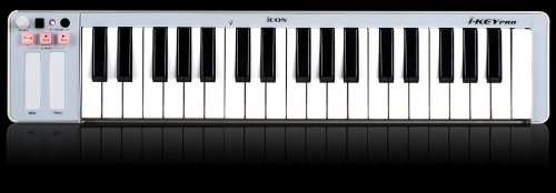 コンパクトなミニ37鍵MIDI/USBキーボードコントローラーiCon「i-KEY PRO」が発売