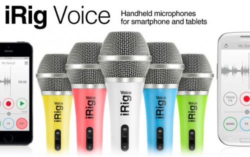 「iRig Voice」発表！iPhone、iPad、iPod touch、Andorid機器で使える、ハンドヘルド型ボーカル・マイクが登場