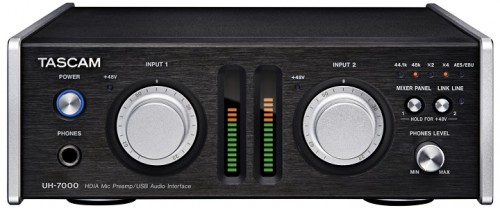ティアックがTASCAM（タスカム）『UH-7000』を発表HDIA回路搭載マイクプリアンプ/USBオーディオインターフェース
