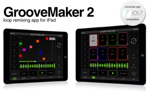IK Multimedia、ループ・ベースのリミックス・アプリ GrooveMaker 2 for iPadをリリース。