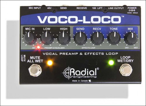 ギター用エフェクターを ボーカルや管楽器等で使えるペダル「VOCO-LOCO」発売！
