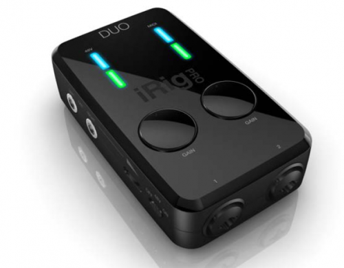 スタジオで使える2 in/2 outのオーディオ/MIDIインターフェース iRig Pro DUO