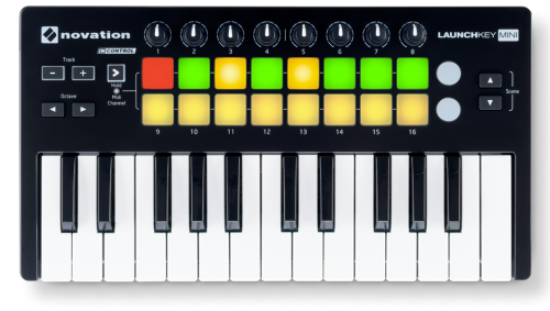 コンパクトミニ鍵盤仕様のコントローラ LaunchKey Mini MK2