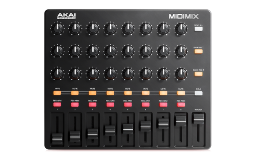 ポータブルなミキサー/DAWコントローラー AKAI MIDI MIX 発表