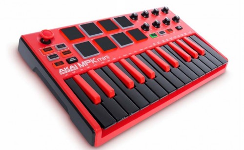 AKAIのMIDIキーボードMPKシリーズに限定カラー登場 AKAI MPK mini MK2 RED
