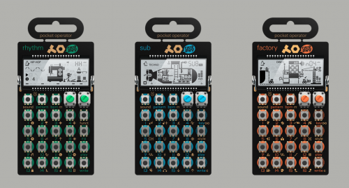 ポケットサイズのシンセ Teenage Engineering Pocket Operator PO-10シリーズ