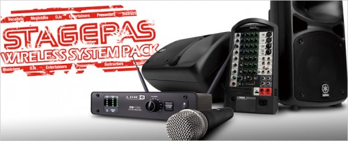 定番ポータブルPAシステムSTAGEPASシリーズとLine 6デジタルワイヤレスが1パッケージ STAGEPASワイヤレスセット