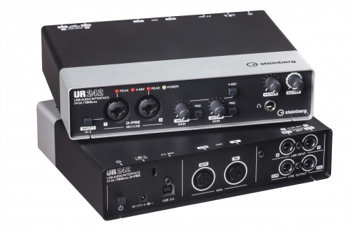 4イン2アウトDSPミキサーを搭載した24bit/192kHz対応のUSBオーディオ・インターフェース Steinberg UR242
