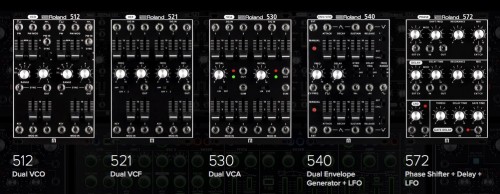 名機「SYSTEM-100M」をモチーフにしたフルアナログ・モジュラーシンセ Roland SYSTEM-500