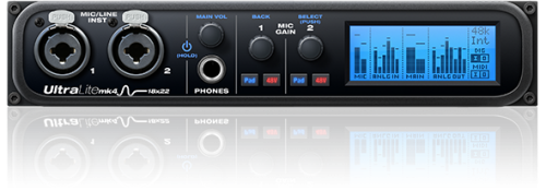 18イン、22アウトのUSBオーディオインターフェイス MOTU UltraLite mk4