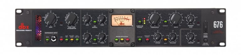 真空管マイクロホンプリアンプ、イコライザー、コンプレッサー/リミッターを搭載した1chチャンネルストリップ  dbx 676