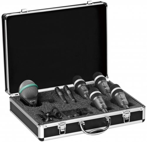 プロの過酷な現場でも活躍するドラム用マイクロホン・セット AKG「DRUM SET CONCERT I」