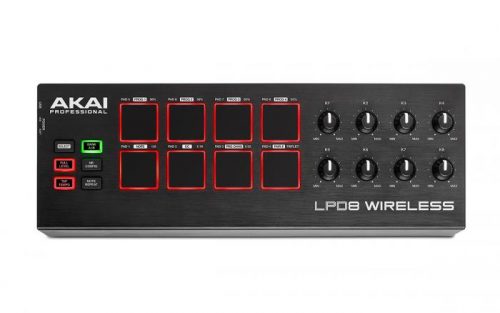 ワイヤレス・コントロールが可能なMIDIパッドコントローラー AKAI  LPD8 Wireless