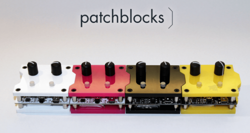 手のひらサイズのモジュラー・シンセサイザー Patchblocks