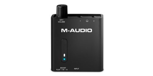 二人で同時に音楽を楽しめるポータブル・ヘッドホンアンプ M-AUDIO Bass Traveler
