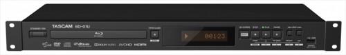 外部制御可能な1Uラックマウント業務用ブルーレイプレーヤー TASCAM BD-01U
