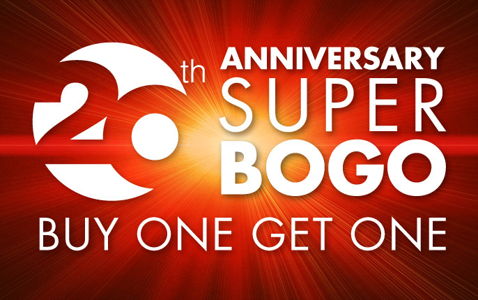 IK Multimedia 創立20周年記念 Super BOGOプロモ！1製品、新規ご購入でソフトウェア製品をもう1製品無償でプレゼント