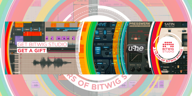 Bitwig Studio を買うと u-he プラグインがもらえるキャンペーン