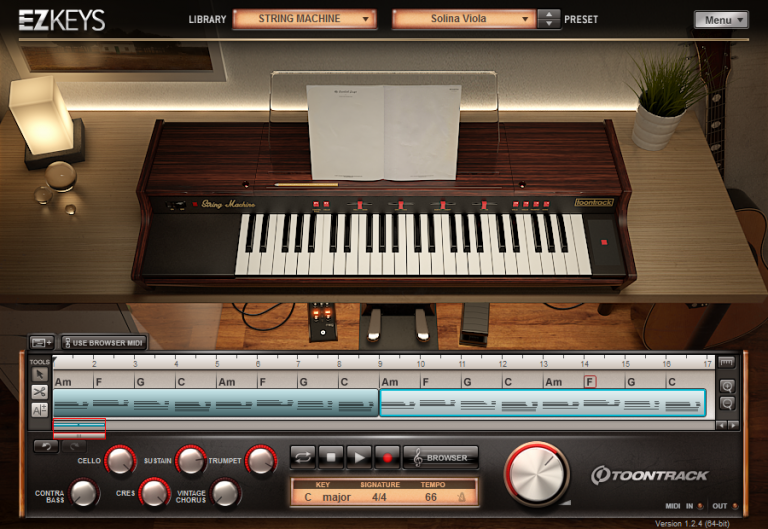 作曲・編曲をサポートする、ストリングスシンセサイザー音源 EZ KEYS STRING MACHINES / BOX