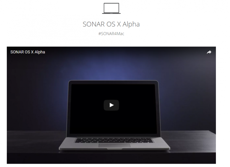 Cakewalk が Mac版 SONAR「SONAR OS X Alpha」を発表！