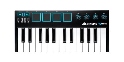 ポータブルな25鍵USB-MIDIコントローラー Alesis「V Mini」