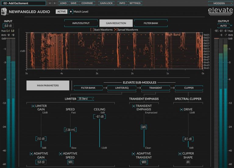 人間の聴覚をモデルとしたマスタリングプラグイン Eventide Elevate、グラフィックEQ Equivocate