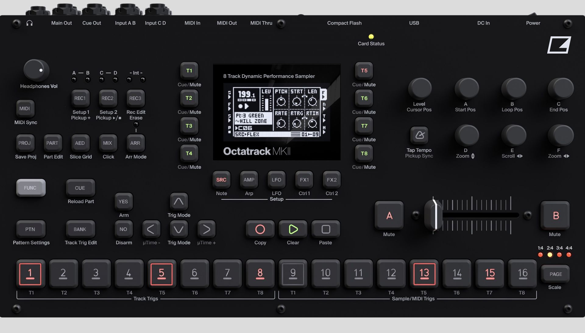 Elektron : Octatrack MKII Black | 強力なパフォーマンス