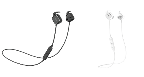 スポーツ仕様のマグネット式 Bluetooth イヤホン QCY-QY12