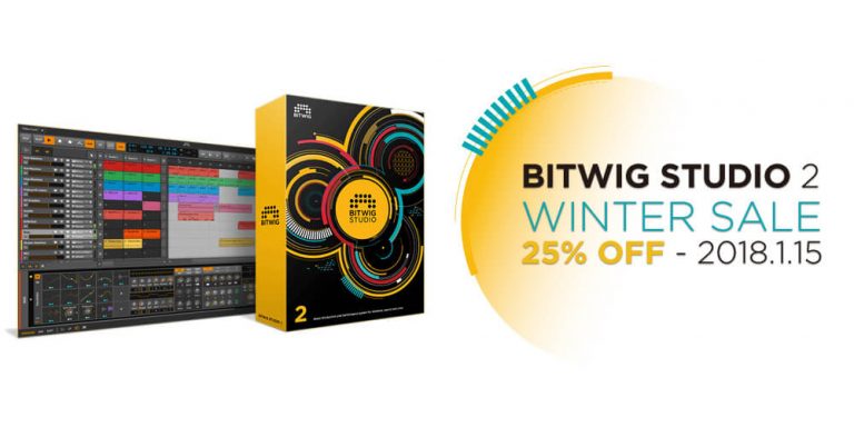 BITWIG STUDIO 2 が25% OFF ！ウィンターセール開催
