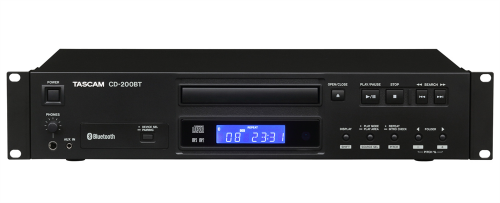 Bluetoothレ シーバー機能搭載の業務用CDプレーヤー TASCAM CD-200BT