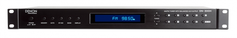 ワイドFMにも対応したAM/FMラジオチューナー DENON Professional DN-300H