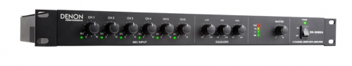 120Wアンプ内蔵6CH マイク/ライン・ミキサー DENON Pro DN-306XA