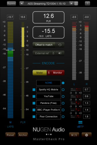 マスター音源制作用プラグイン Nugen Audio  MasterCheck Pro が発売！