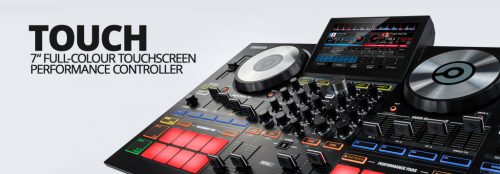 7インチのカラータッチスクリーン搭載のDJコントローラー Reloop TOUCH