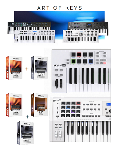 Arturia KeyLab シリーズ購入・登録でインストゥルメンツをプレゼント