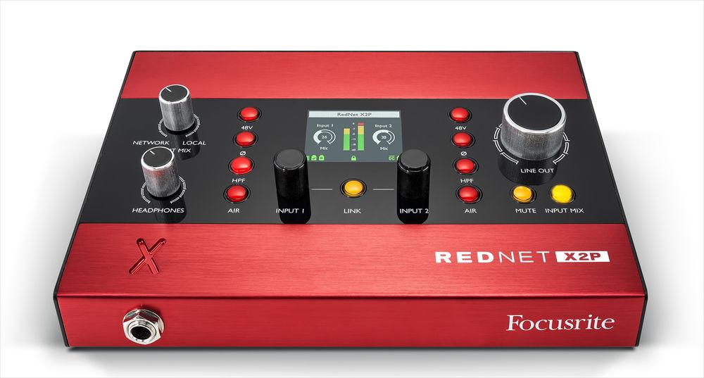 Focusrite RedNet X2P – 2×2入出力Danteオーディオ