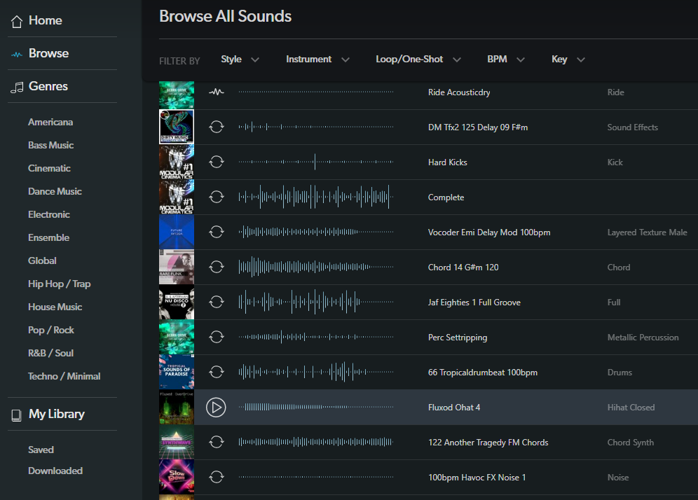 Native Instruments がサウンドライブリー提供サイト「Sounds.com」を公開