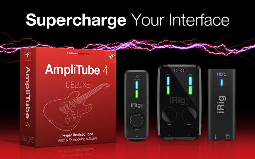 対象iRigインターフェースを購入/登録で、AmpliTube 4 Deluxeをプレゼント