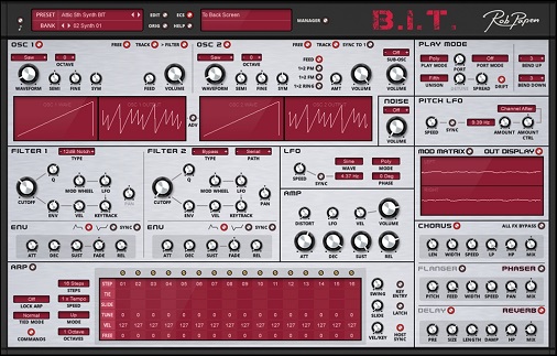 Rob Papen B.I.T | アナログモデリング・ソフトシンセ