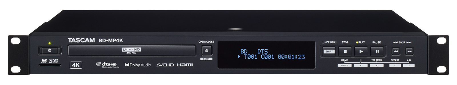 【人気急上昇】 TASCAM BD-MP4K | 4K UHDブルーレイ/マルチメディアプレイヤー 配信機器・PA機器・レコーディング機器