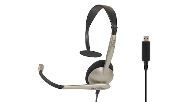 KOSS CS95-USB | ビデオ会議など通話に使えるパソコン用コミュニケーションヘッドセット