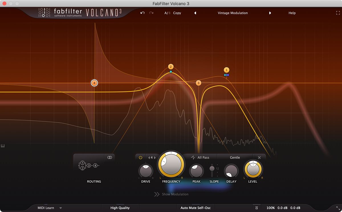 FabFilter ” Volcano 3 ” | 高品位な本物のアナログ・サウンドを備えたフィルタープラグイン