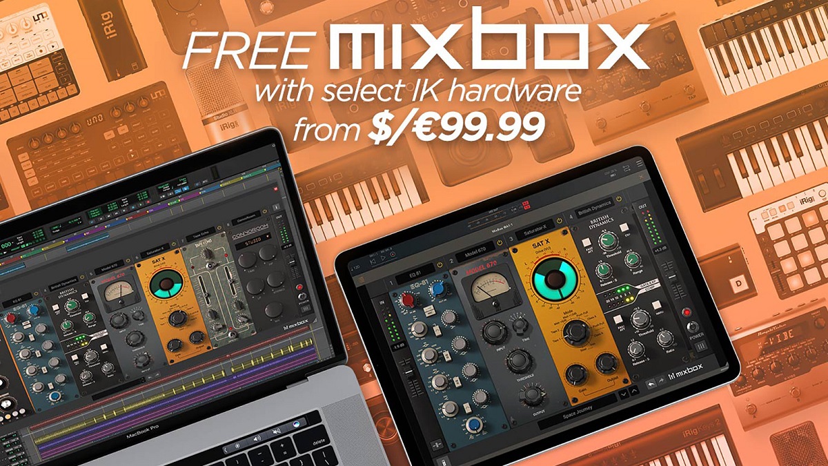 IK Multimediaのハード製品購入で、ミックス/マスタリングソフトMixBoxプレゼント