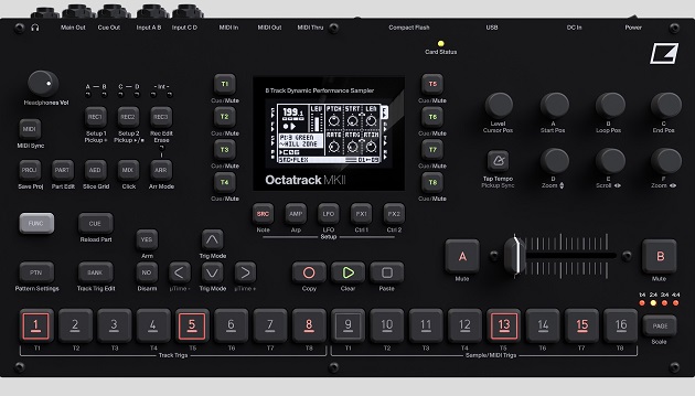 Elektron :  Octatrack MKII Black | 強力なパフォーマンスサンプラーの Blackカラー