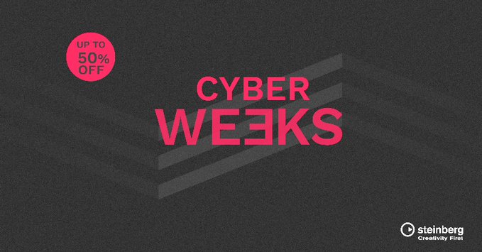 Steinberg Cyber Weeks 2021 |「Cubase」「WaveLab」などスタインバーグソフトウェアが特別価格