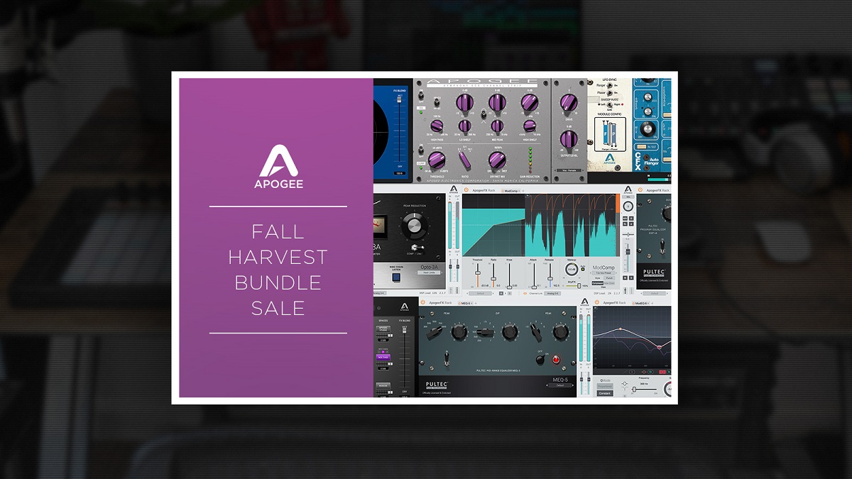 「Apogee」のプラグインが特別価格！