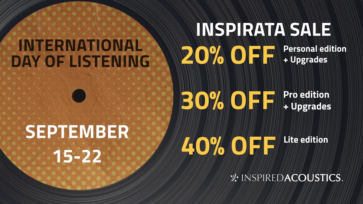 イマーシブ・リバーブ・ワークステーション「INSPIRATA」シリーズが期間限定・特別価格